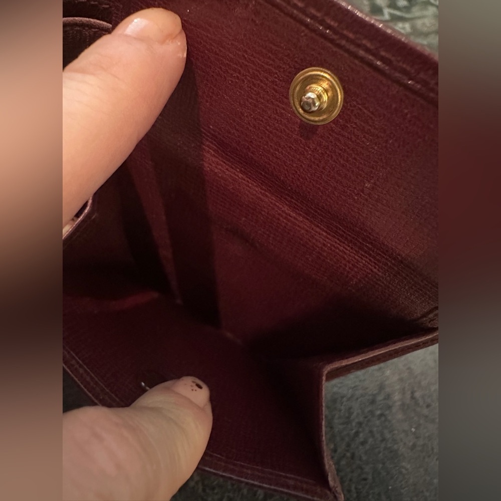 Cartier Bordeaux Leather Bi-Fold Wallet w COA - Picture 7 of 12